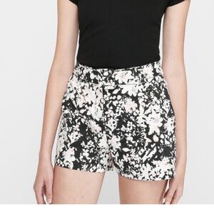 NWT Express Floral High Waisted Belted Shorts Size 10